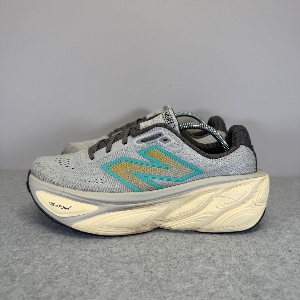 New Balance Shoes Womens Size 9 Wide Fresh Foam X More v4 Grey Sneakers MMORLJ5